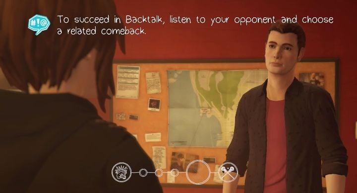 The circles presented in the picture show how much points you need in order to win - Chapter 4 | Episode 3 - Hell is Empty - Episode 3 - Hell is Empty - Life Is Strange: Before the Storm Game Guide