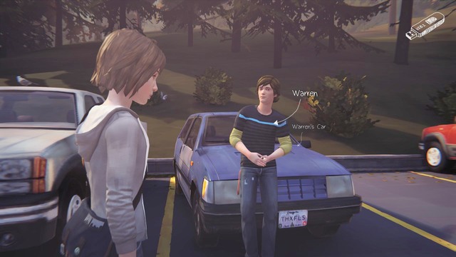 After getting to the parking go left, where you will find a van - Life is Strange: Chrysalis, Chapter 4 - Walkthrough - Life is Strange Game Guide & Walkthrough