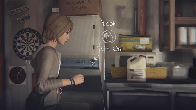 After turning the music on Chloe will let you go downstairs and search for some tools, that will help to mend your camera - Life is Strange: Chrysalis, Chapter 4 - Walkthrough - Life is Strange Game Guide & Walkthrough