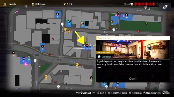 To be able to take this shot, you need to unlock Gambling Hall first - Infinite Wealth: All Photo Rallies in Little Japan - Photos for Photo Rally - Like a Dragon Infinite Wealth Guide