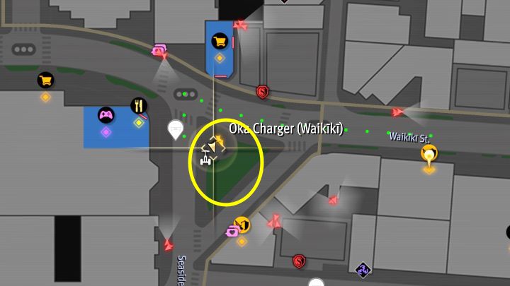 Photograph the statue depicting 2 dolphins found on a small square surrounded by streets on Seaside Ave - Infinite Wealth: All Photo Rallies in Waikiki - Photos for Photo Rally - Like a Dragon Infinite Wealth Guide