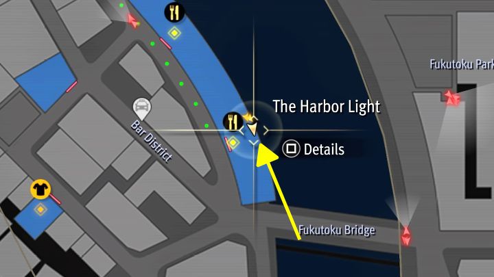 Examine the small balconies in the back area of The Harbor Light bar - you can access them through northern and southern staircases - Infinite Wealth: Photo Rally in Bar District in Yokohama - Photos for Photo Rally - Like a Dragon Infinite Wealth Guide