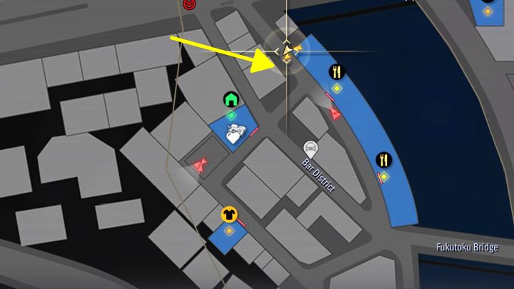 The purple entrance to the hotel is in northern part of Bar District - Infinite Wealth: Photo Rally in Bar District in Yokohama - Photos for Photo Rally - Like a Dragon Infinite Wealth Guide