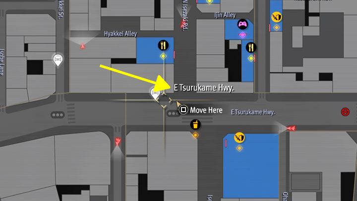 The sought store is on E Tsurukame Hwy - Infinite Wealth: Photo Rally in Downtown Yokohama - Photos for Photo Rally - Like a Dragon Infinite Wealth Guide