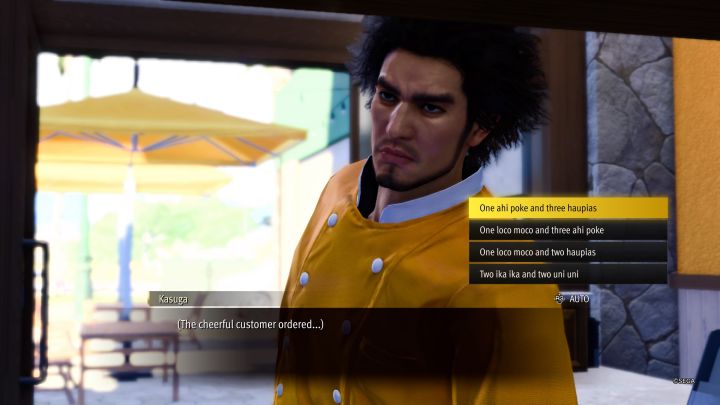 In the initial part of Substory, you must submit customer orders correctly - Infinite Wealth: What is the name of the owner in Wait for Me and how to correctly take orders/recognize dishes? - FAQ - Like a Dragon Infinite Wealth Guide