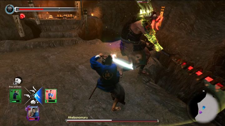 The best style to defeat the boss is Swordsman - it will allow you to block most of the boss's attacks (hold L1/LB to Guard) - Like a Dragon Ishin: How to beat the Leader of the Bandits boss? - Activities - Like a Dragon Ishin Guide