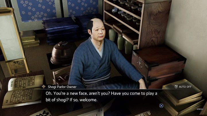 After playing a game, the owner (also called the Receptionist) will talk to you - Like a Dragon Ishin: Friendships - Shops - Secrets and activities - Like a Dragon Ishin Guide