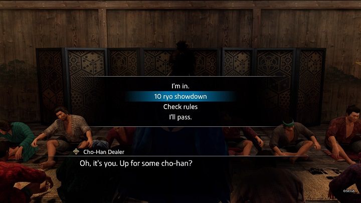 Eventually, the stakes will be raised much, much higher (10 ryo) - Like a Dragon Ishin: Friendships - Shops - Secrets and activities - Like a Dragon Ishin Guide