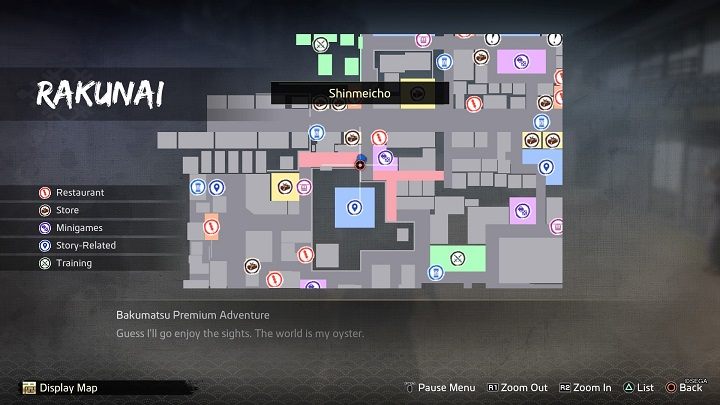 You'll find him in the western part of Rakunai on Shinmeicho Street, in front of the Fermented Goods store - Like a Dragon Ishin: Friendships - Shops - Secrets and activities - Like a Dragon Ishin Guide