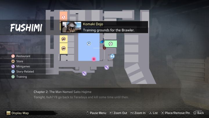 Visit Shinmachi in the south-eastern part of Fushimi - you can do so from Chapter 2 onwards - Like a Dragon Ishin: Masters of Combat and training locations - Secrets and activities - Like a Dragon Ishin Guide