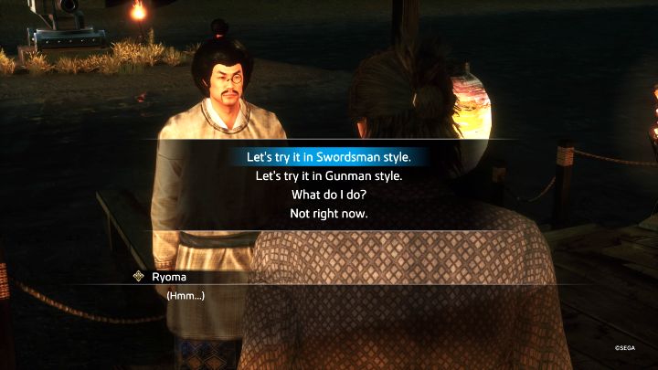 Ryoma will notice a cannon, letting you talk to its owner - Professor Shinbei - Like a Dragon Ishin: Masters of Combat and training locations - Secrets and activities - Like a Dragon Ishin Guide
