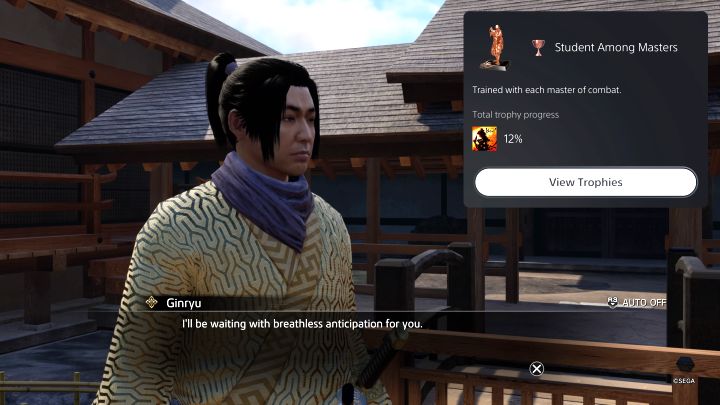 How to unlock: Trained with each master of combat - Like a Dragon Ishin: Trophies/Achievements - list, trophy guide - Appendix - Like a Dragon Ishin Guide
