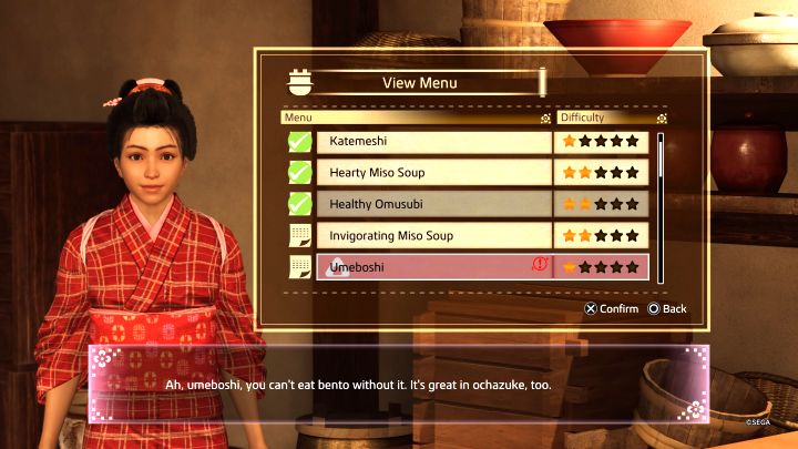 How to unlock: Cooked 7 different dishes - Like a Dragon Ishin: Trophies/Achievements - list, trophy guide - Appendix - Like a Dragon Ishin Guide