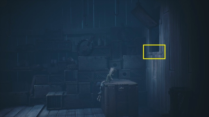 Jump from the chest into the hole in the wall; you can easily reach it if you jump up - Little Nightmares 2: Escaping the Hunter - Chapter 1 walkthrough - Chapter 1 - Forest - Little Nightmares 2 Guide