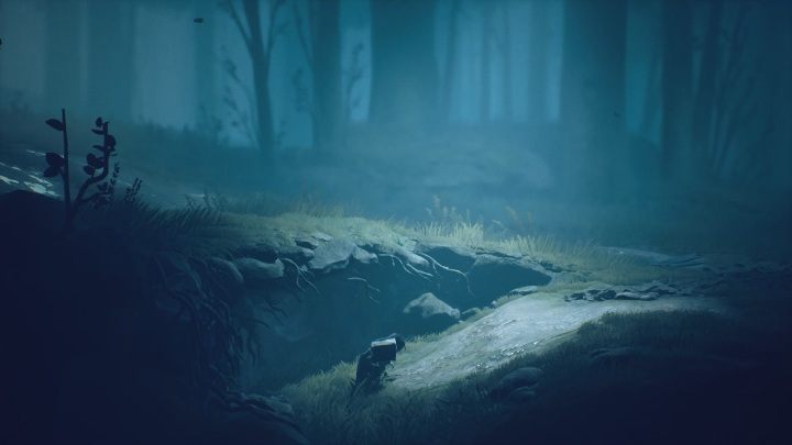 If you fall into a hole, just hide: you will avoid the hunter by doing so - Little Nightmares 2: Escaping the Hunter - Chapter 1 walkthrough - Chapter 1 - Forest - Little Nightmares 2 Guide