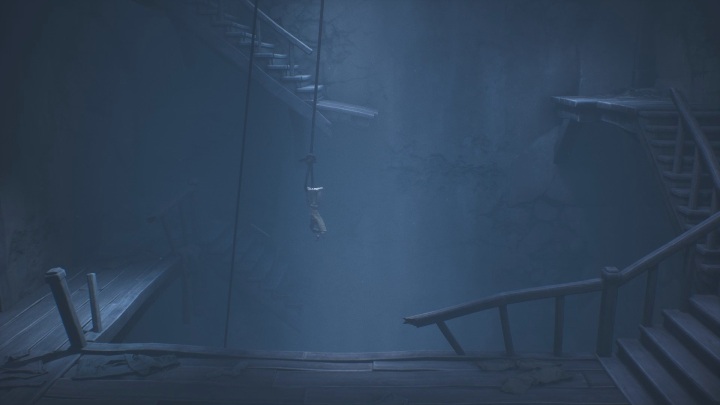 When the TV falls down, it will lift you to a higher floor - Little Nightmares 2: Road to the Orphanage - Chapter 2 walkthrough - Chapter 2 - Orphanage - Little Nightmares 2 Guide
