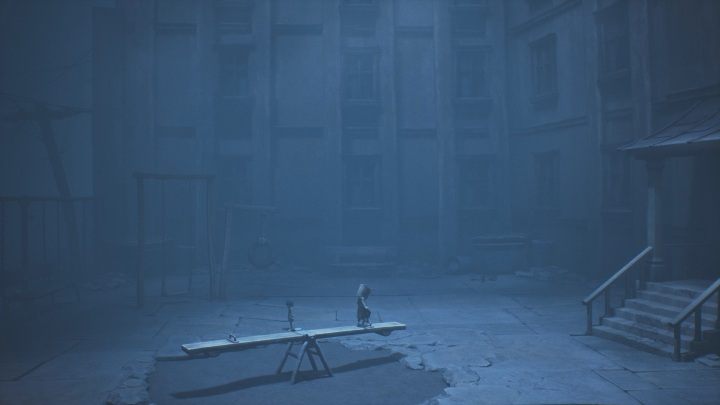 There are several objects in the playground that you can use - Little Nightmares 2: Road to the Orphanage - Chapter 2 walkthrough - Chapter 2 - Orphanage - Little Nightmares 2 Guide