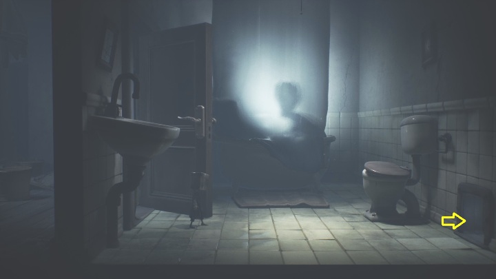 Your next task is to open the bathroom door - Little Nightmares 2: Crossing the city - Chapter 4 walkthrough - Chapter 4 - Getting to the Tower - Little Nightmares 2 Guide