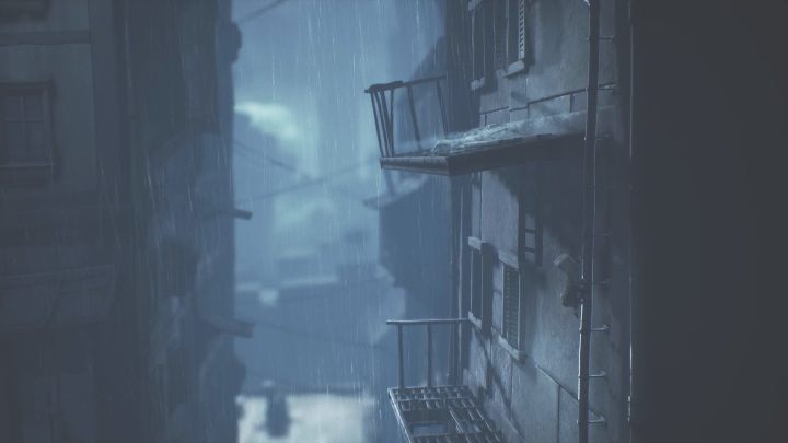 When there are no more ladders to climb, use the gutter - Little Nightmares 2: Crossing the city - Chapter 4 walkthrough - Chapter 4 - Getting to the Tower - Little Nightmares 2 Guide