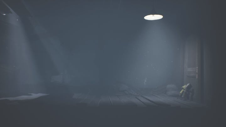 Again, you just have to run to the right while jumping over the holes and opening nearby doors - Little Nightmares 2: Crossing the city - Chapter 4 walkthrough - Chapter 4 - Getting to the Tower - Little Nightmares 2 Guide