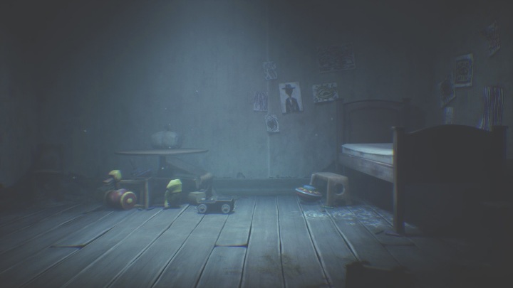 Run into the children's room and hide under the bed - Little Nightmares 2: Crossing the city - Chapter 4 walkthrough - Chapter 4 - Getting to the Tower - Little Nightmares 2 Guide