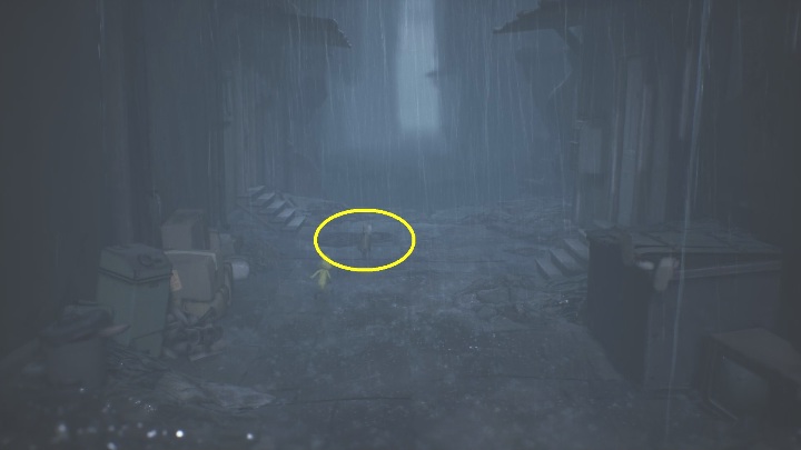 Location: Chapter 4, in a sewer manhole - Little Nightmares 2: Glitching Remains, Chapter 4 Reaching the Tower - list - Glitching Remains - Little Nightmares 2 Guide