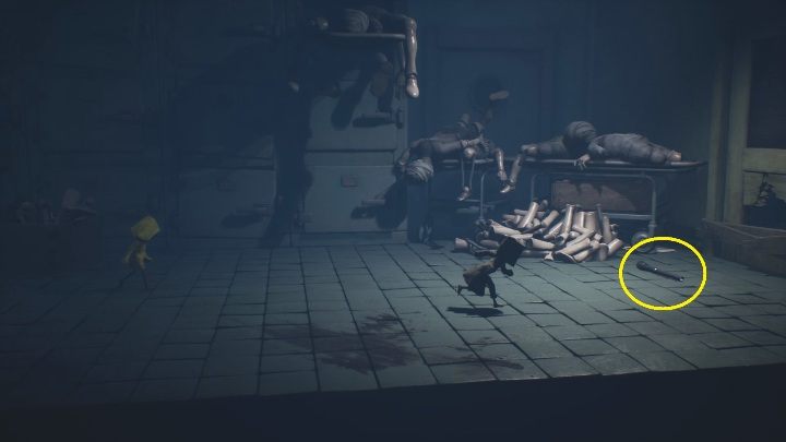 Then pick up the pipe - Little Nightmares 2: Escape - Chapter 3 Hospital walkthrough - Chapter 3 - Hospital - Little Nightmares 2 Guide