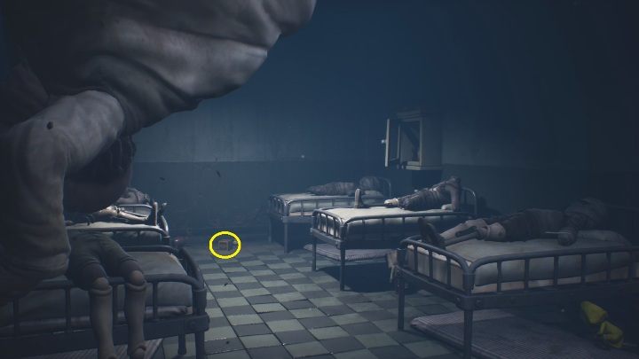 Your task is to get to the block that lies right next to the wall - Little Nightmares 2: Escape - Chapter 3 Hospital walkthrough - Chapter 3 - Hospital - Little Nightmares 2 Guide