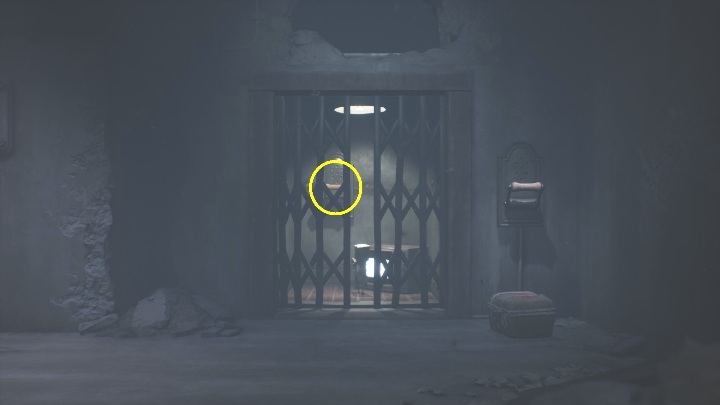 Pulling the lever inside the elevator will make it go up - Little Nightmares 2: Building - Chapter 4 walkthrough - Chapter 4 - Getting to the Tower - Little Nightmares 2 Guide