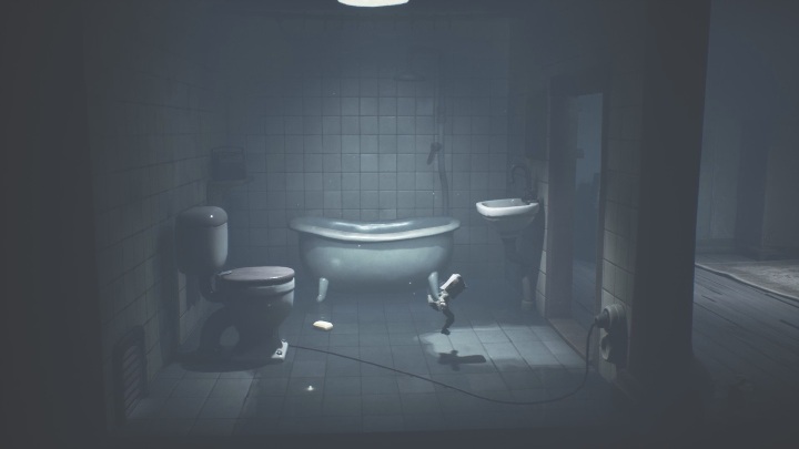 You'll end up in the bathroom - Little Nightmares 2: Building - Chapter 4 walkthrough - Chapter 4 - Getting to the Tower - Little Nightmares 2 Guide