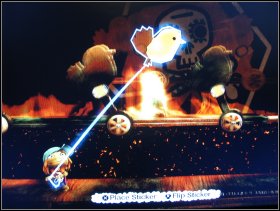 Head back to the explosives and drag them all the way to the prison - The Canyons - Boom Town - The Canyons - LittleBigPlanet - Game Guide and Walkthrough