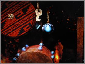 While on the second metal wheel jump right into the narrow opening - The Canyons - The Mines - The Canyons - LittleBigPlanet - Game Guide and Walkthrough