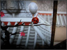 When you reach the bottom collect the Grass Doodle sitting to your left - The Islands - Senseis Lost Castle - The Islands - LittleBigPlanet - Game Guide and Walkthrough