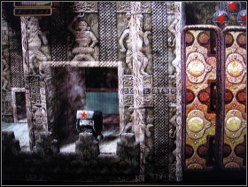 Stamp the Monkey Sticker and go back to the stairs - The Temples - Elephant Temple - The Temples - LittleBigPlanet - Game Guide and Walkthrough