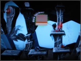 If you jump on the middle platforms you can drop down and grab Iron Bridge, Stylized Red Smoke, Red Circles Pattern, Relaxed Toy Soldier, Grenade Toy Soldier and Shooting Toy Soldier - The Wilderness - The Frozen Tundra - The Wilderness - LittleBigPlanet - Game Guide and Walkthrough