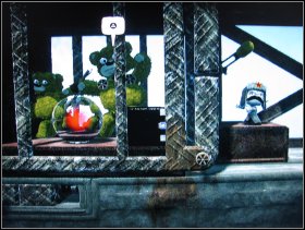 Continue on and pick up Mechanical Door - The Wilderness - The Collectors Lair - The Wilderness - LittleBigPlanet - Game Guide and Walkthrough