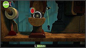After collecting the secret bubble go into the level link - Grab and Swing - Da Vinci's Hideout - LittleBigPlanet 2 - Game Guide and Walkthrough