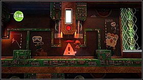 Above the situation repeats - here however you can get two bubbles after switching off the power - Bravery Test - Da Vinci's Hideout - LittleBigPlanet 2 - Game Guide and Walkthrough