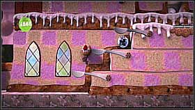 Upstairs, make sure to throw a cake at the items 