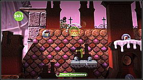 You will find yourself even higher - on the roof of a house - Brainy Cakes - Victoria's Laboratory - LittleBigPlanet 2 - Game Guide and Walkthrough