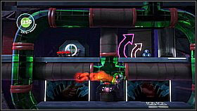 Jump on the stampers once they're lowered and move on - Pipe Dreams - The Factory of a Better Tomorrow - LittleBigPlanet 2 - Game Guide and Walkthrough