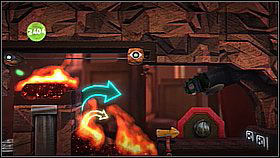 Go out of the 2 players zone and head right - Waste Disposal - The Factory of a Better Tomorrow - LittleBigPlanet 2 - Game Guide and Walkthrough