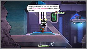 In the further part of the level, pick up three Sackbots at once (they're on the left and right) and fly with them up the tunnel - The Sackbot Redemption - Avalon - LittleBigPlanet 2 - Game Guide and Walkthrough