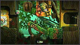 In order to get up, pull the platforms out of the water - also collect the item (jumping off the middle water stream) - Patients Are a Virtue - Eve's Asylum - LittleBigPlanet 2 - Game Guide and Walkthrough