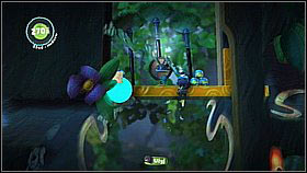 On the other side, cool down the enemies which will come out of the marked holes - Casa Del Higginbotham - Eve's Asylum - LittleBigPlanet 2 - Game Guide and Walkthrough