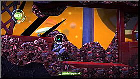 Below you will come across two more towers - there are items behind the left one - Full Metal Rabbit - The Cosmos - LittleBigPlanet 2 - Game Guide and Walkthrough