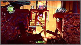 You will see the enemy going left and right - grab onto the bee and collect the bubbles floating in the air - Where in the World is Avalon Centrifuge - The Cosmos - LittleBigPlanet 2 - Game Guide and Walkthrough