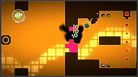 Two items are behind the cannons - one behind the upper and one behind the lower - Fight of the Bumblebees - The Cosmos - LittleBigPlanet 2 - Game Guide and Walkthrough