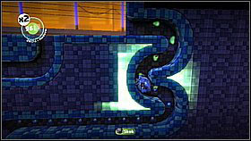 The bubbles/weak points of the enemy can appear on either side - Into the Heart of the Negativitron - The Cosmos - LittleBigPlanet 2 - Game Guide and Walkthrough