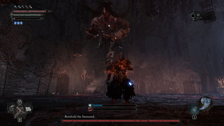 Staying in close range is the only viable way, as if you keep your distance, he will constantly lunge or charge towards you - Lords of the Fallen: How to defeat Tancred, Master of Castigations boss? - Main - Lords of the Fallen Guide